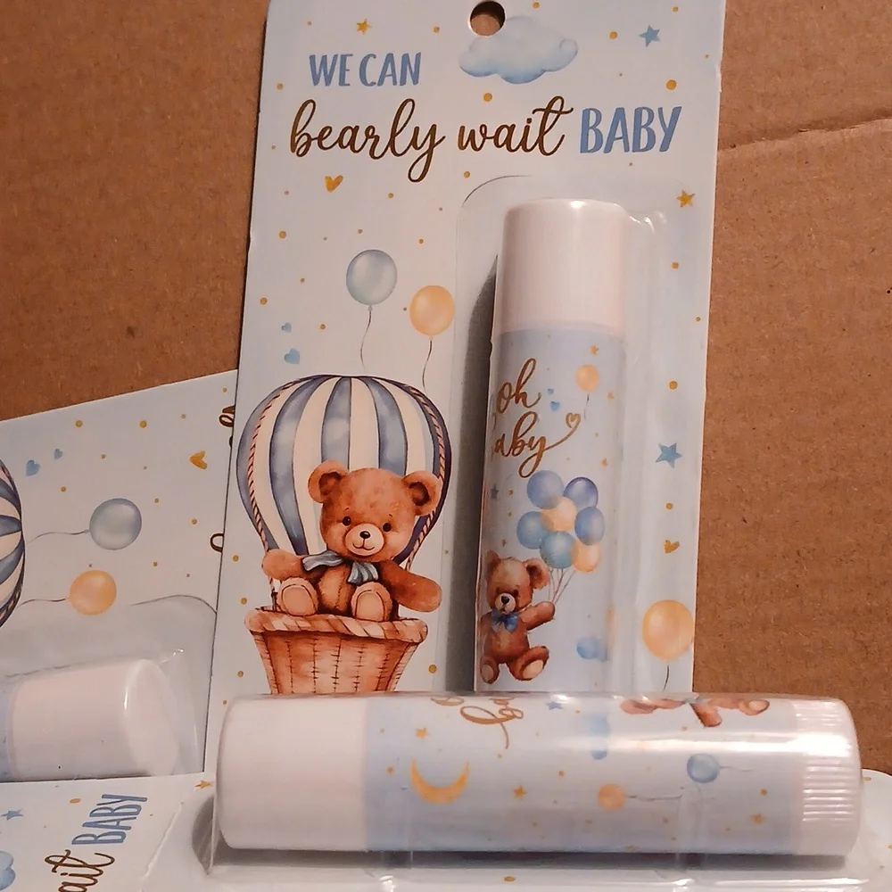 15 Lip Balm Gift set baby shower thank you cards